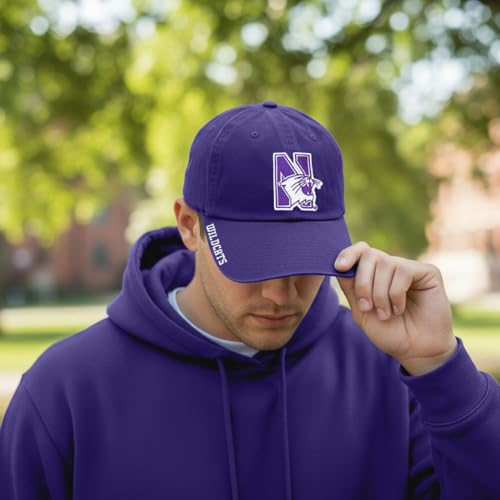 Gorra bordada ajustable Northwestern University púrpura miniatura 5