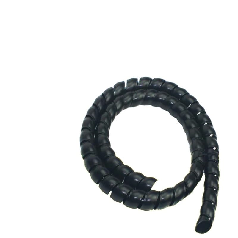 spiral protector 1.5 Meter Cable Casing Cable Sleeves Spiral Wrapping Bands Colorful Flame Retardant Winding Pipe 10mm 16mm 24mm Spiral Bands wraps cable(Yellow,25mm inside diameter)