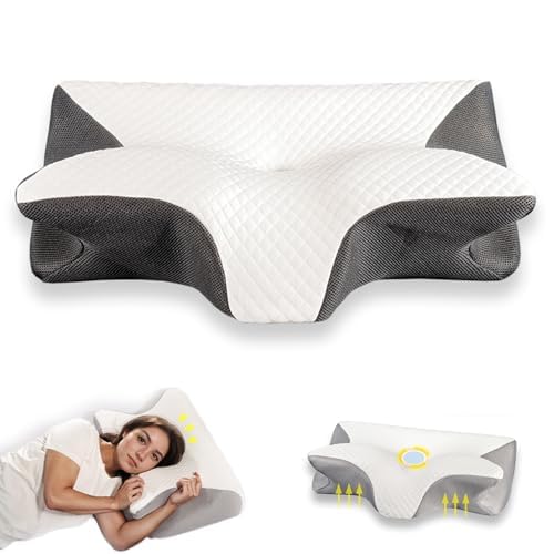 Neckhaven Pillow, Cervical Neck Pillow, Dreamers Relief Pillow for Pain Relief & Sleeping, Ergonomic Contour for Side Sleepers, Necks and Shoulder Support