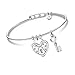 LOTUS JLS2036-2-4 - Pulsera de plata para mujer de acero inoxidable
