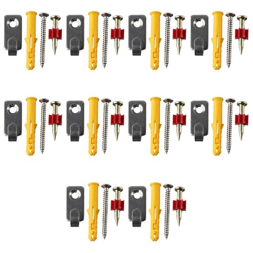 Image of 10 Pcs Picture Hangers Heavy Duty 304 Stainless Steel Picture Hanging Nails Professional Wall Nails Frames Hanging Hooks Wall Hanging Hardware for Home Office