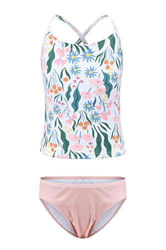 HowJoJo Big Girls Two Piece Tankini Swimsuit Bathing Suit Swimwear Size 10/8-10