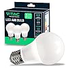 V-TAC 3x Bombillas LED E27 - A60-8,5W (Equivalente a 60W) - 806 Lumen - 4000K Blanco Neutro - Apertura del Haz de Luz 200° - Máxima Eficiencia y Bajo Consumo - Bombilla Led Paquete de 3