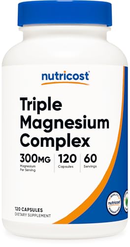 Nutricost Triple Magnesium Complex 300mg 120 Capsules 60 Servings