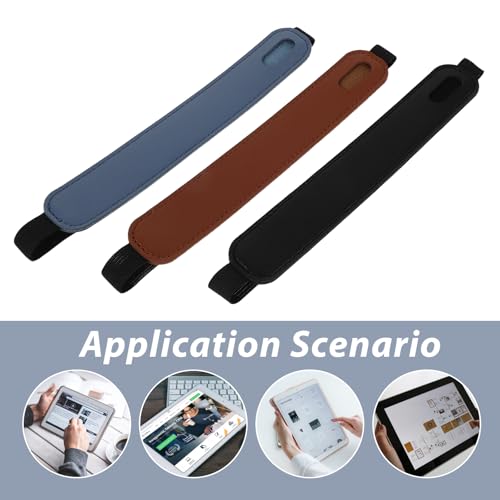 Funda protectora de stylus con banda elástica y triple soporte anticaídas para tableta 3