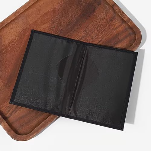 Image of House of Quirk Multi-Functional PU Leather Travel Passport Case, Passport Protection Cover, Credit Card & ID Card Holder (Black)