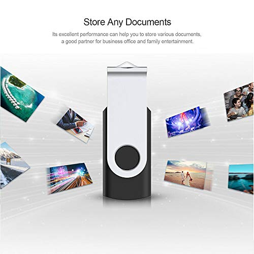 USB Flash Drive, 2.0 Thumb Drive for Computer/Laptop, High Speed Memory Stick for Storing Photo/Video/Music/File, External Data Storage Jump Drive with Rotated Design (1 TB)