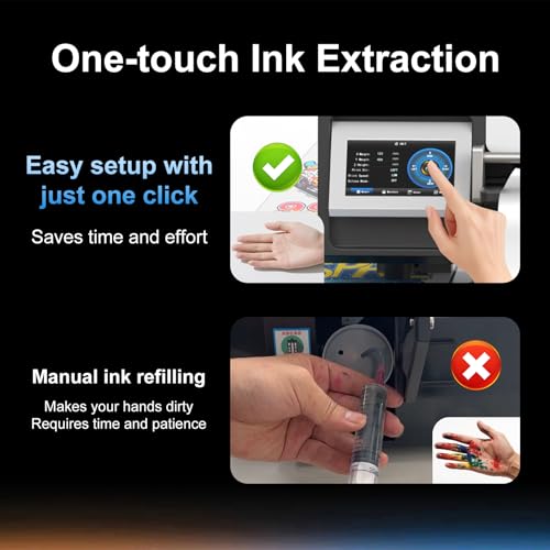 Image of PLK A3 DTF Printer with XP600 Printhead, Automatic Cleaning System & Holiday Mode, Roll Feeder, Built-in Film Cutter, Dual White Ink System for T-Shirt & Apparel Printing(S13 Printer+Laptop+Oven)