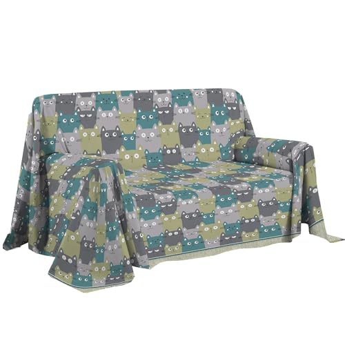 Protège-canapé 250x290 contre les griffes de chat en drap d'ameublement coton - 2