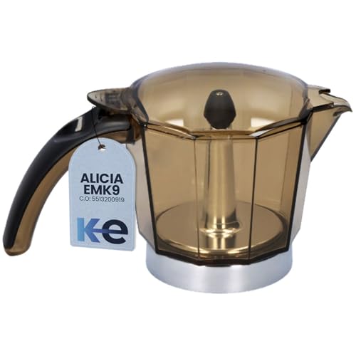 Anakel Home Recambio Jarra de Cafetera 5513200919 Compatible con Cafetera Delonghi Alicia EMK9 | Repuesto Original, 9 Tazas