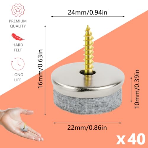 Flintronic 40PCS Furniture Pads Floor Protectors - Image 2