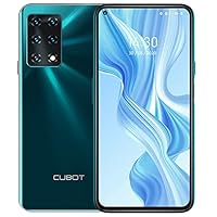 CUBOT Unlocked Smartphone (8GB+128GB) with 6.4-Inch FHD+ Display,Five Al Cameras, Android 10, 4200mAh Battery, 4G Dual SIM Phone (Gradient Green)