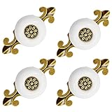 Decoración perfecta: superficie lisa esmerilada blanca, elegante y de moda. La perilla de cocina blanca se puede usar en combinación con cualquier estilo de diseño del hogar para agregar brillo a sus muebles y agregar personalidad a su hogar.