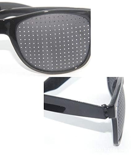 Cute critters Pinhole Glasses Uniisex Vision Care Anti-Myopia Eye Exercise Improver Glasses Eyesight Natural Stenopeic Anti-Fatigue Glasses(Black) - Image 8 thumbnail