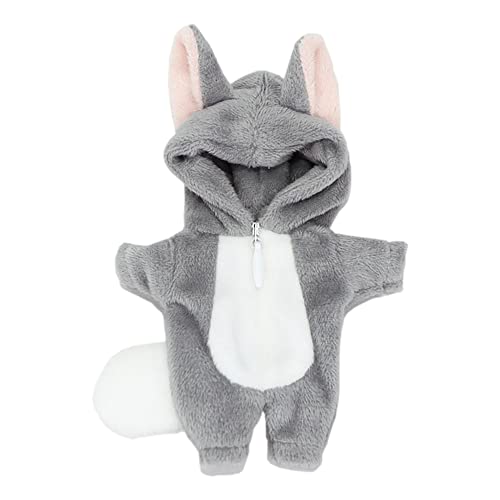 niannyyhouse Ob11 Clothes Dress up Wolf Suit Onesies 1/12 BJD OB11 Doll 4.3 inches (11 cm) Figure Accessory (E)