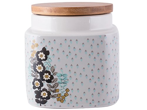 Creative Tops Small Katie Alice Diseño de Retro de gres para almacenaje de Alimentos Tarro de Cocina con Tapa de Madera