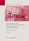 Die rechtlichen und steuerlichen Wesensmerkmale der verschiedenen Gesellschaftsformen: Vergleichende Tabellen