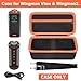 PAIYULE Hard Carrying Case for Bushnell for Wingman View Golf GPS Bluetooth Speaker, Magnetic Mount Travel Organizer for Golf Cart, Fits Charging Cable, Wireless Remote, Golf Towel (Bag Only)