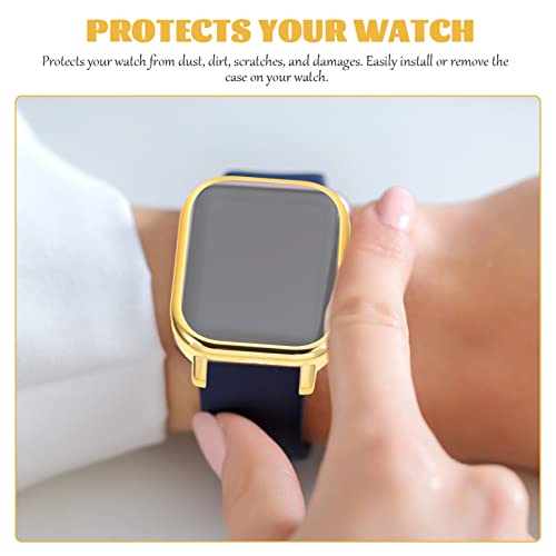 Hemobllo Protector Case Compatible With Amazfit Gts - Plated Hard Pc Cover Frame Shockproof Smart Watch Protector Case Bumper Shell Smartwatch Accessories #TOP5