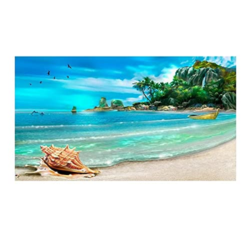 Peinture diamant strass complet 70x120cm plage contre le stress et les murs vides