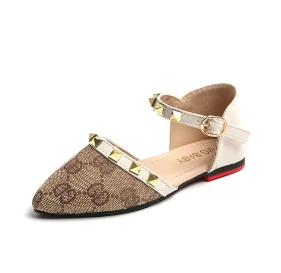 Girl's Princess Flats Ankle Strap Dress Shoes Fashion Spring2