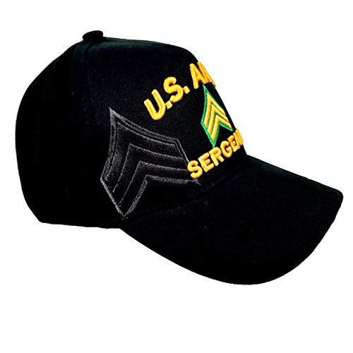 Gorra Sergeant Ball Cap Negra Bordada Acrílica miniatura 2