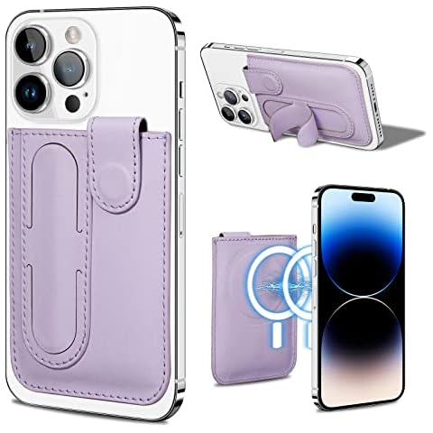 Keallce Magnetic Wallet Card Holder for iPhone Cover