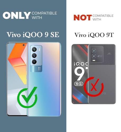 Image of Jkobi Back Cover Case for Vivo IQOO 9 SE (Shockproof with Polycarbonate Clear Panel | Professional Black)