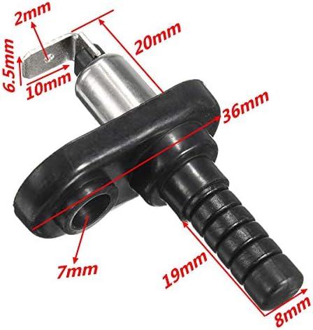 Winnerbe 2Pcs Universal Adjustable Car Truck Boat Hood Door Alarm Bonnet Switch Pin