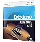 D'Addario EJ40 Silk & Steel Acoustic Guitars Strings - 11-47