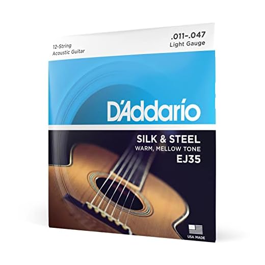 D'Addario Silk & Steel Acoustic Strings EJ35, 12-String, 35-12