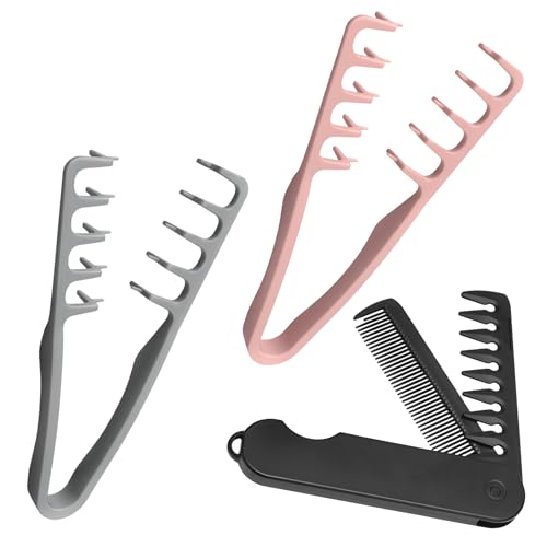 Set de 3 Peines de Dientes Anchos para Cabello Rizado miniatura 1