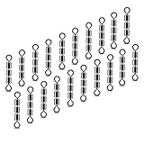 NEU AMZfishing® 20x High-Speed Wirbel | Dreifachwirbel | Angelwirbel | Forellenwirbel | Angelzubehör | Forellenköder | Wirbelsortiment | Angeln Wirbel | Angeln Zubehör (20, 8)