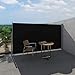 Tenda da Sole Laterale Retrattile 300x180 cm, divisorio Retrattile da Giardino, Antivento e Impermeabile antimacchia, Schermo per la Privacy del Patio,Nero