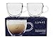 Price comparison product image Lunae Cappuccino Cups, Double Walled Coffee Glass - 250ml (Set of 2)