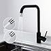 HOMELODY Rubinetto Cucina Nero Girevole 360° Miscelatore Cucina 2 Funcioni Acqua Fredda e Calda per Cucina
