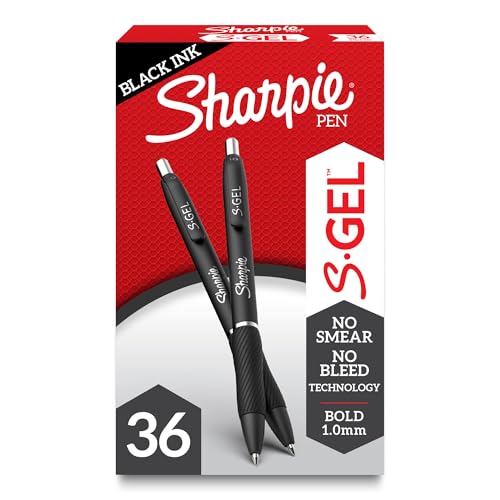 Sharpie S Plumas Gel Punta Gruesa Negro Pack 36 miniatura 1