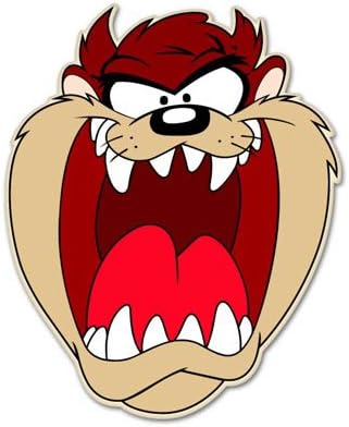 TAZ Tasmanian Devil Vynil Car Sticker Decal - Select Size