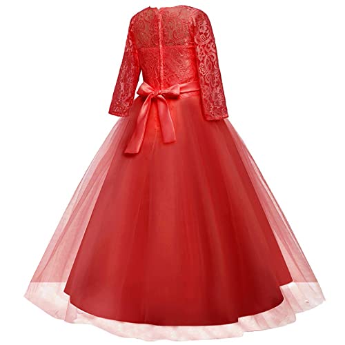 Vestidos de princesa de festa formal para crianças, vestidos de tule para concurso vestidos de flore