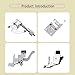 Open Toe Walking Foot W/Guide Set for Brother,Singer,Janome and More Sewing Machine Accessory Kit Quilting and Sewing Stitch Through Multiple Layers