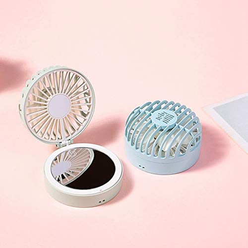 Mini ventilateur portable USB rechargeable ventilateur de bureau pliable bleu rose