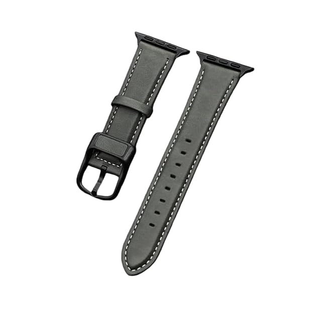 Image of Vintage Leather Compatible Apple Leather Watch Bands for Apple Watch Ultra /Ultra 2 49mm 45mm 44mm 42mm Metal Connector Strap for iWatch Series SE 9 8 7 6 5 4 3