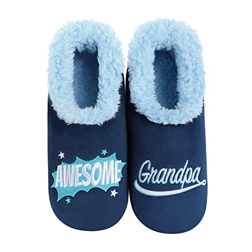 Snoozies Mens Slippers - Simply Pairables Slippers for Men - Grandpa - Small