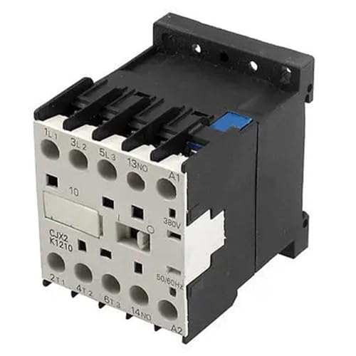 Contactor de CA industrial CJX2-K1210 tripolar de 12 amperios y 380V