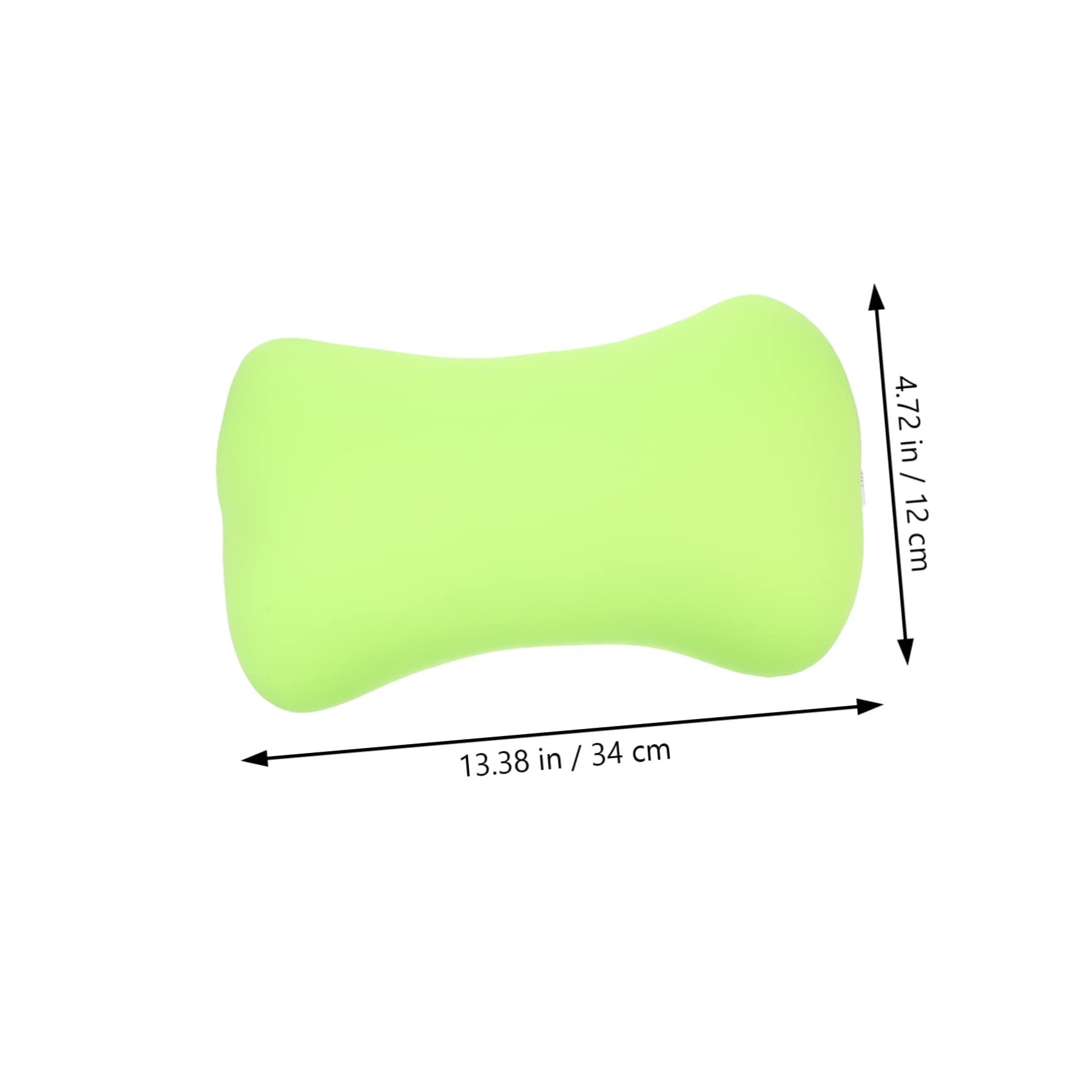 Ciieeo Almohada de Hueso Portátil para Acampar Verde Espuma de Partículas Tamaño Mini Cómoda Almohada Ergonómica para Cuello Accesorio de Camping y Oficina para Descanso al Aire Libre