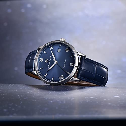 HaiQin Pagani Design Classic Men's Automatic Mechanical Watch Japanese NH35A Movement Synthetic Sapphire Leather Strap Waterproof Casual Business Wristwatch… - Image 5