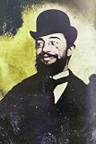 Henri Toulouse-Lautrec 1864-1901 Artiste post-impressionniste français. Portrait pris vers 1890 par un photographe inconnu. Colorisation ultérieure. Poster imprimé par Ken Welsh (28 x 43 cm)