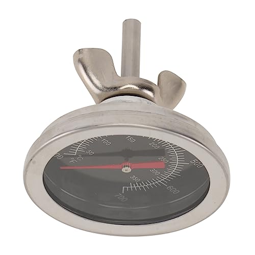 VINTORKY 1PC Stainless Steel Bimetallic Oven Thermometer Simple Home Oven Thermometer for Accurate Food Preparation for Personal and Restaurant Use Compact Design for Easy Storage
