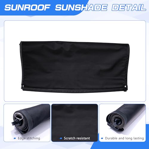 Image of Sunshade Cover Sunroof Compatible with Lincoln MKZ 2013-2016,Replace # DS7Z54519A02AB (Black)