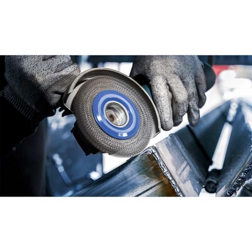 Bosch Professional 1x Scheibenbürste Gezopfter Draht Heavy (für Metall, X-LOCK, Ø 115 mm, Drahtstärke 0,5 mm, Zubehör Winkelschleifer)